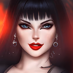 Hot brunette lady #10 _ 3D AI animation by ArthasY