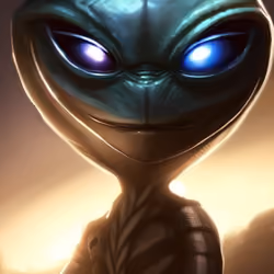 alien see the earth