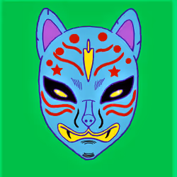 Japanese Demon Mask.