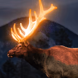 Glowing deer #3
