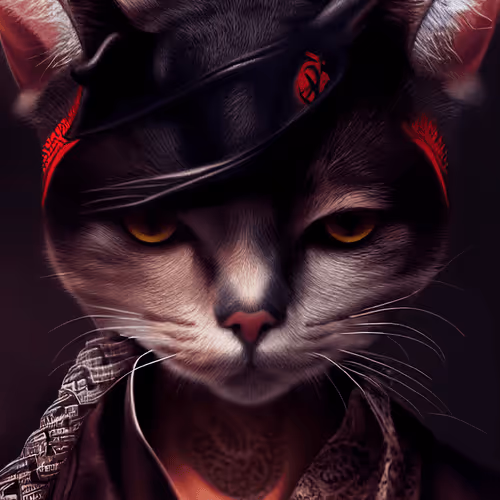 YAKUZA CAT NEKO MAFIA No.520 "FUKADE"