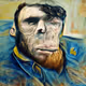 bored ape van gogh style AI Art 