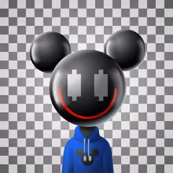 Cryptomoji Black Мonkey 003