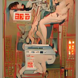▲Ⱡ▲ Naked Neurons #B002 by Andrei Lev-Ari, NFT painting, ArtCraftLand, Israeli artists digital 