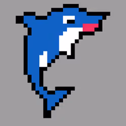 Pixel Dolphins by JC #17