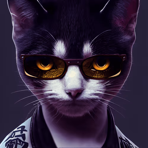 YAKUZA CAT NEKO MAFIA No.124 "RAIDEN HAZAMA"
