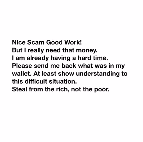 Give my money back