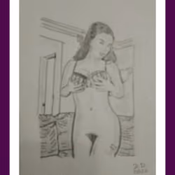 pencil drawing 26- Jutta 3