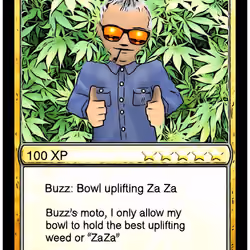 Buzz Bud as card #50 called Buzz and is #1/1-Toon @ 100 XP 