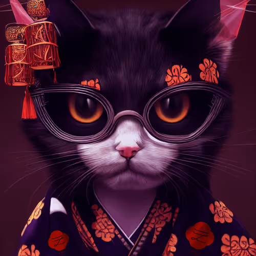 GIFT CAT NEKO MAFIA No.002 "MAIJI" by YAKUZA CAT NEKO MAFIA x EDO1 PROJECT