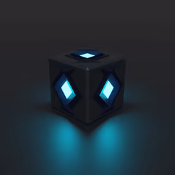 Glowing Block #Light Cyan