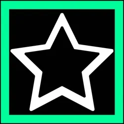 Green Edged Star
