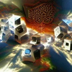 Blissed Out on Echo Cubes under the Fractal Sun (Motion MP4 NFT including original ambient score)