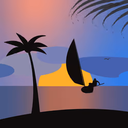 Catboat Sunset Cayman 03