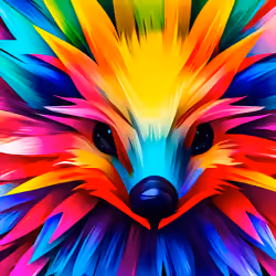 Colorful art of Hedgehog