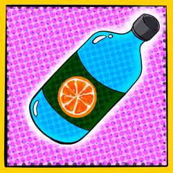 Bottle water 04 - orange
