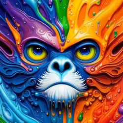 serious monkey