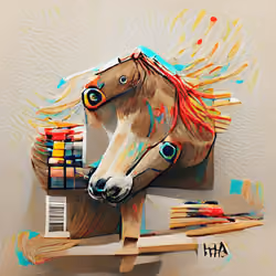 horse of Imagination painting
