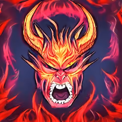 Angry devil