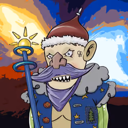 Stoned Santa Polygon #7851