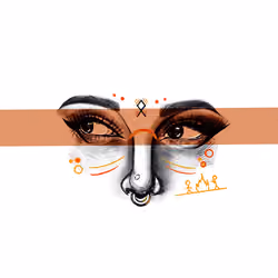 Geometry Eyes Orange #1