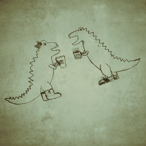 Dinosaur Coffee Date