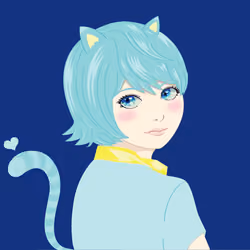 nekoze girl blue#00