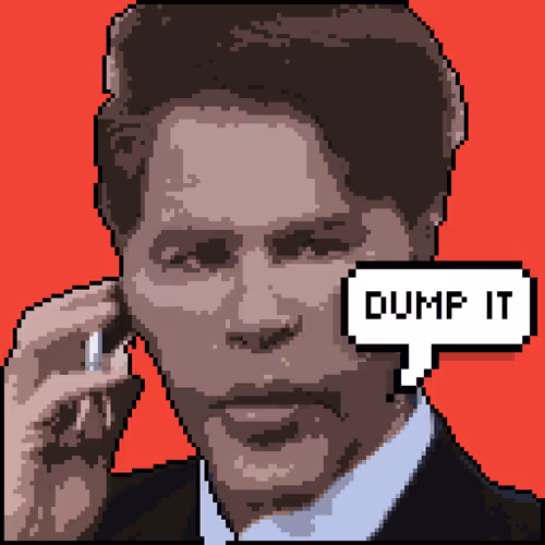 Bogdanoff Dump it Phone call pixelart