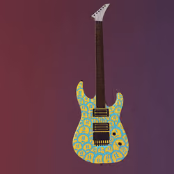 Yellow Facey Guitar Animated