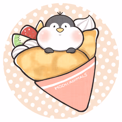 S5 019 Mochi Penguin in the crepe
