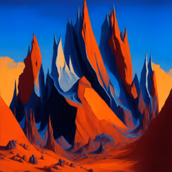 Towering Alien Mountains #1