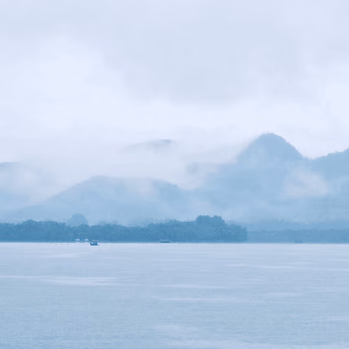 West Lake in the rain #1