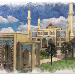 My colored pencil work - Alparslan Cami