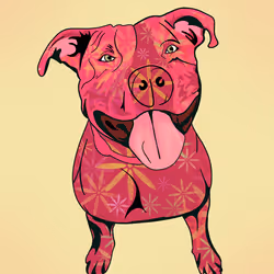 Flower Power Pitbull