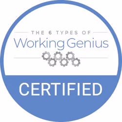 6 Types of Working Genius Certified Facilitator - Jeffrey A. Kramer