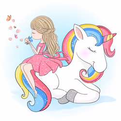Unicorn with friends