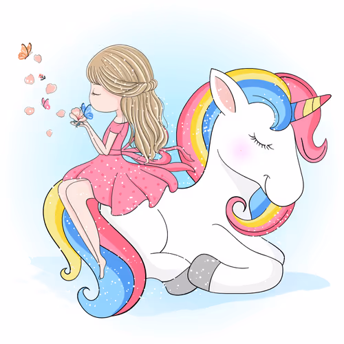 Unicorn with friends