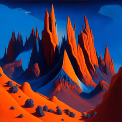 Towering Alien Mountains #4