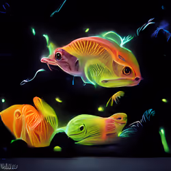 Quantum two-faced fish
