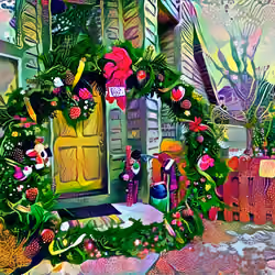 A Slightly Oversized Holiday Wreath