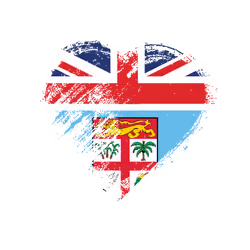 Grungy Love Flags -- Fiji