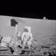 Astronaut Charles Conrad, Jr. Apollo 12 Commander, Examines Unmanned Surveyor 3 Spacecraft