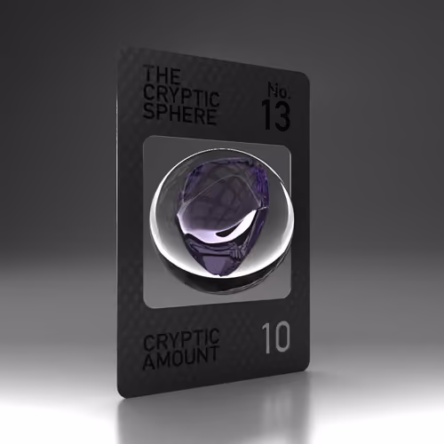The Cryptic Sphere, Animated Trading Card No. 13