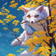 Anime Fox in Tree