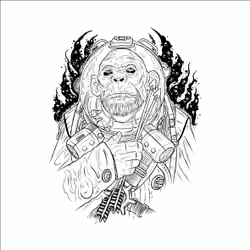 Monkey in space