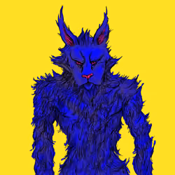 Yellow-Blue Man Bunny