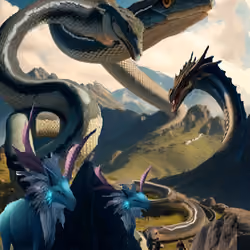 Giant snakes