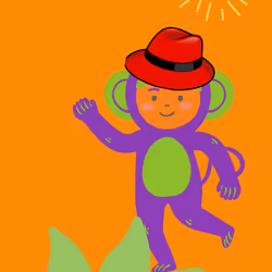 Monkeys World (Orange) 