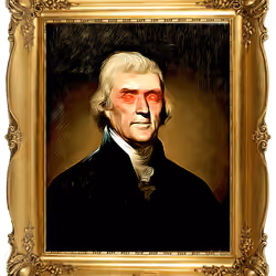 Laser-Eyed Thomas Jefferson
