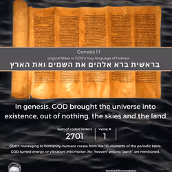 Verse Genesis 1:1 T1 (top) #36/111 Dark Black Waves